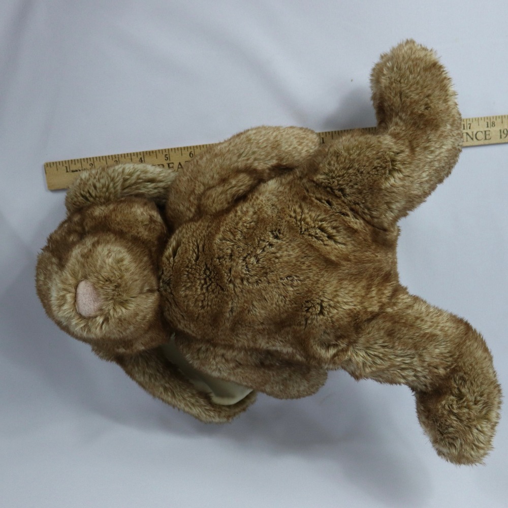 Douglas Cuddle Toys Truffle DLux Deluxe Sitting Bunny‎ 14" Brown Cream Plush - Picture 10 of 10